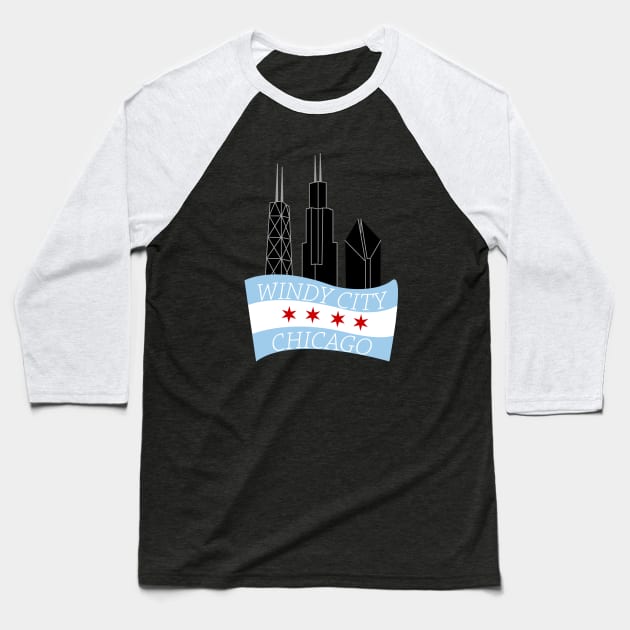 Windy City Chicago Baseball T-Shirt by beejammerican